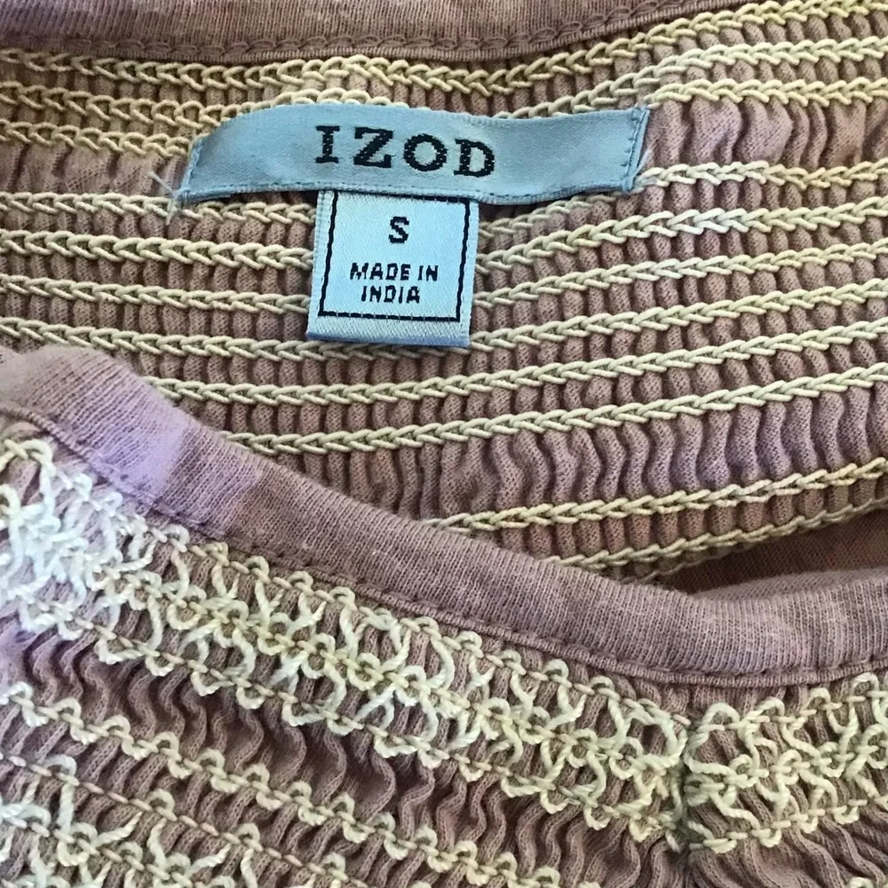 Shirt Izod Top S Small blouse - Picture 3 of 7